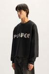 Half & Half Crewneck Sweater