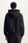 Gothic Wordmark Stitch Hoodie in oversized fit with puff print and kangaroo pocket detail.