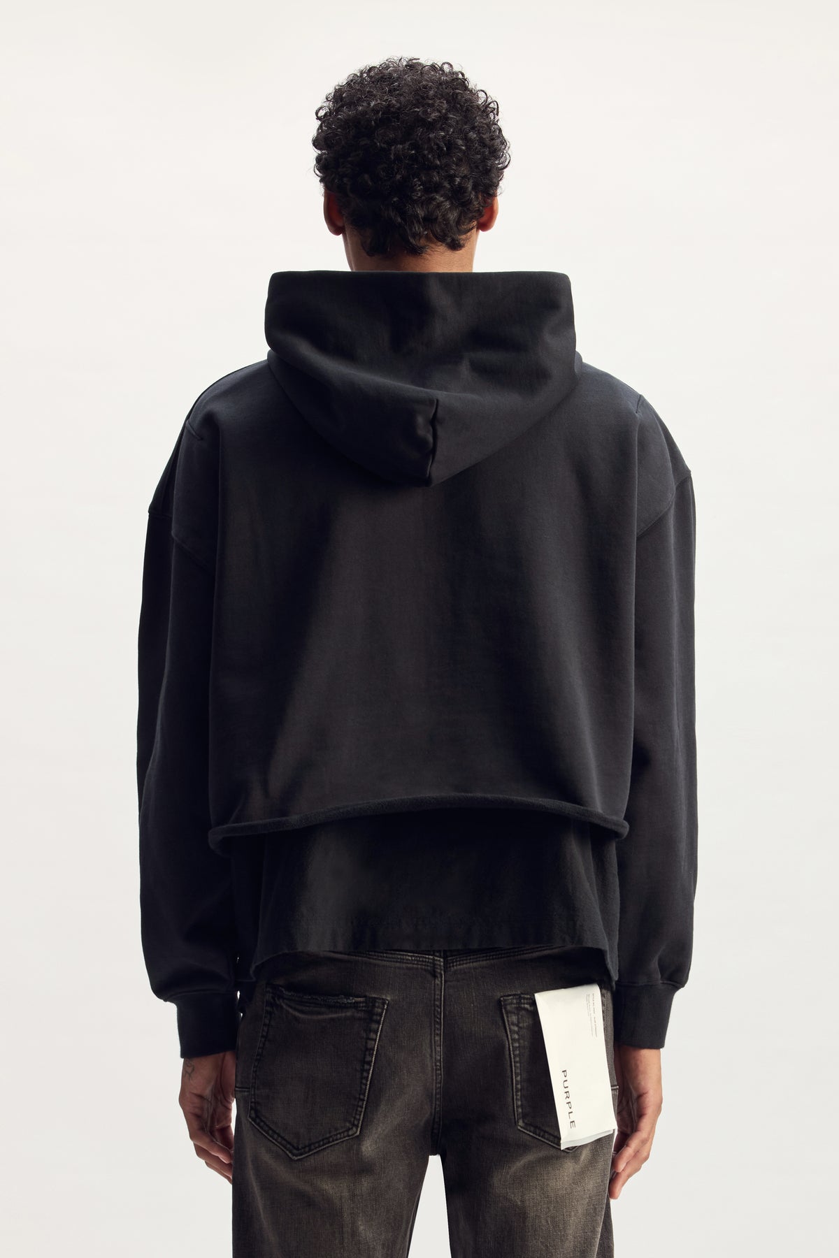 Cutout Double Layer Hoodie