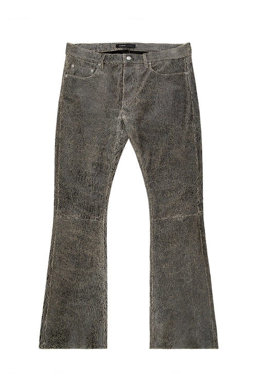 Leather Flare Pants