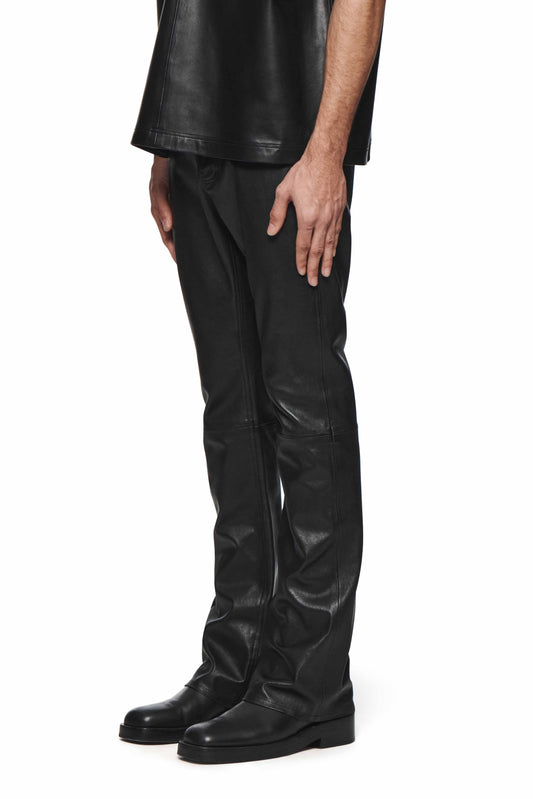 Leather Flare Pants