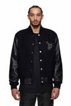 Studded Gothic P Bomber Jacket