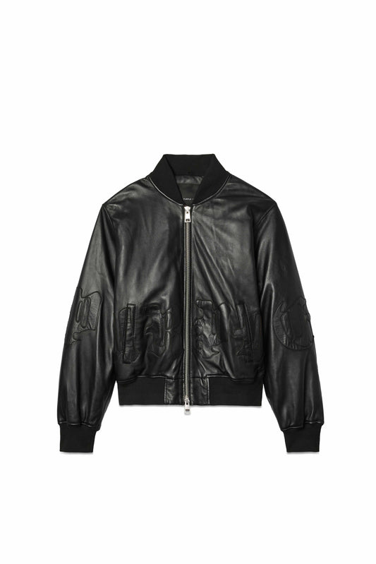 Leather Bomber Jacket