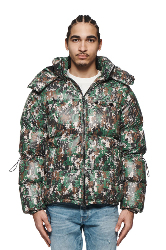 Gothic Camo Puffer Jacket