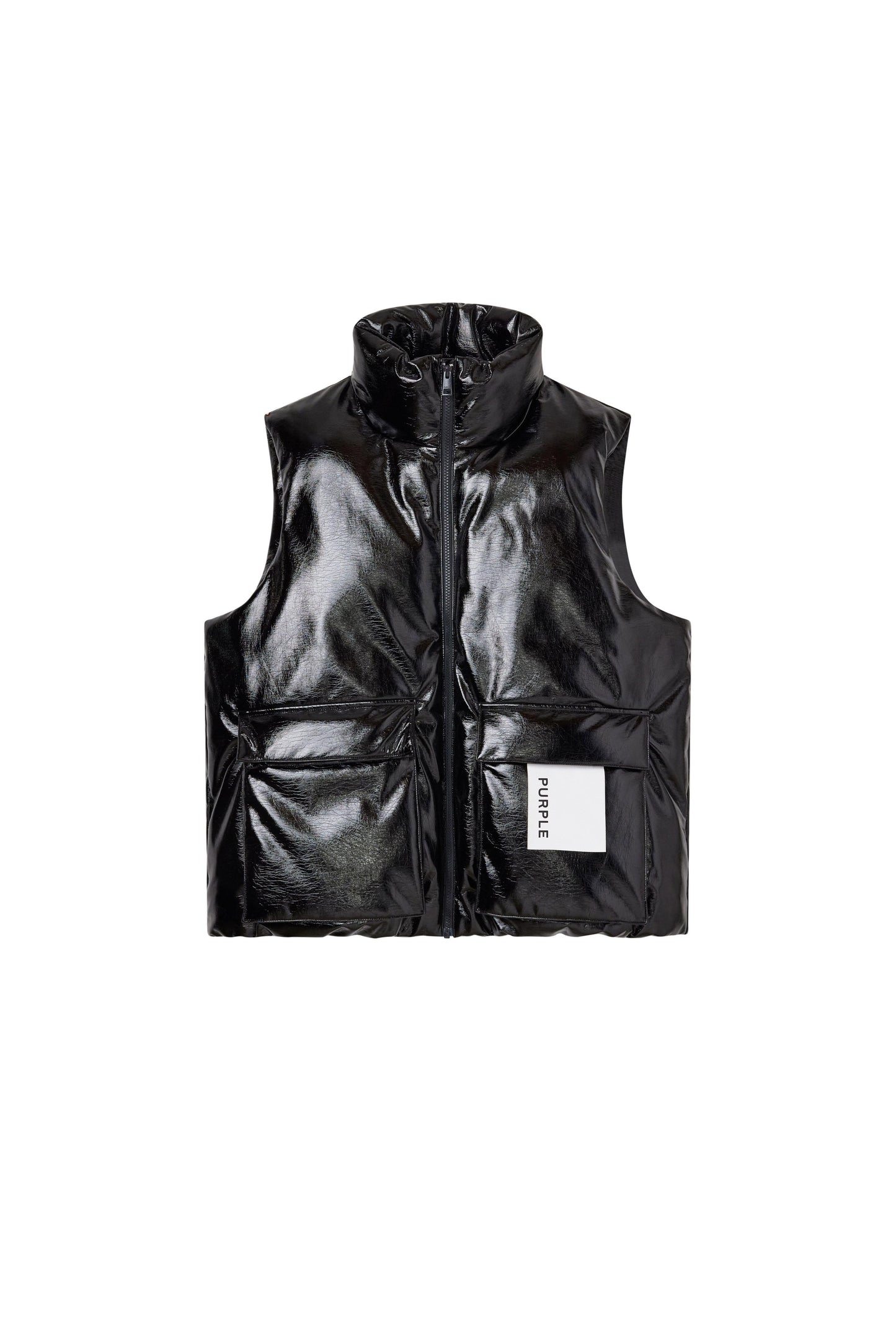 Leather Puffer Vest