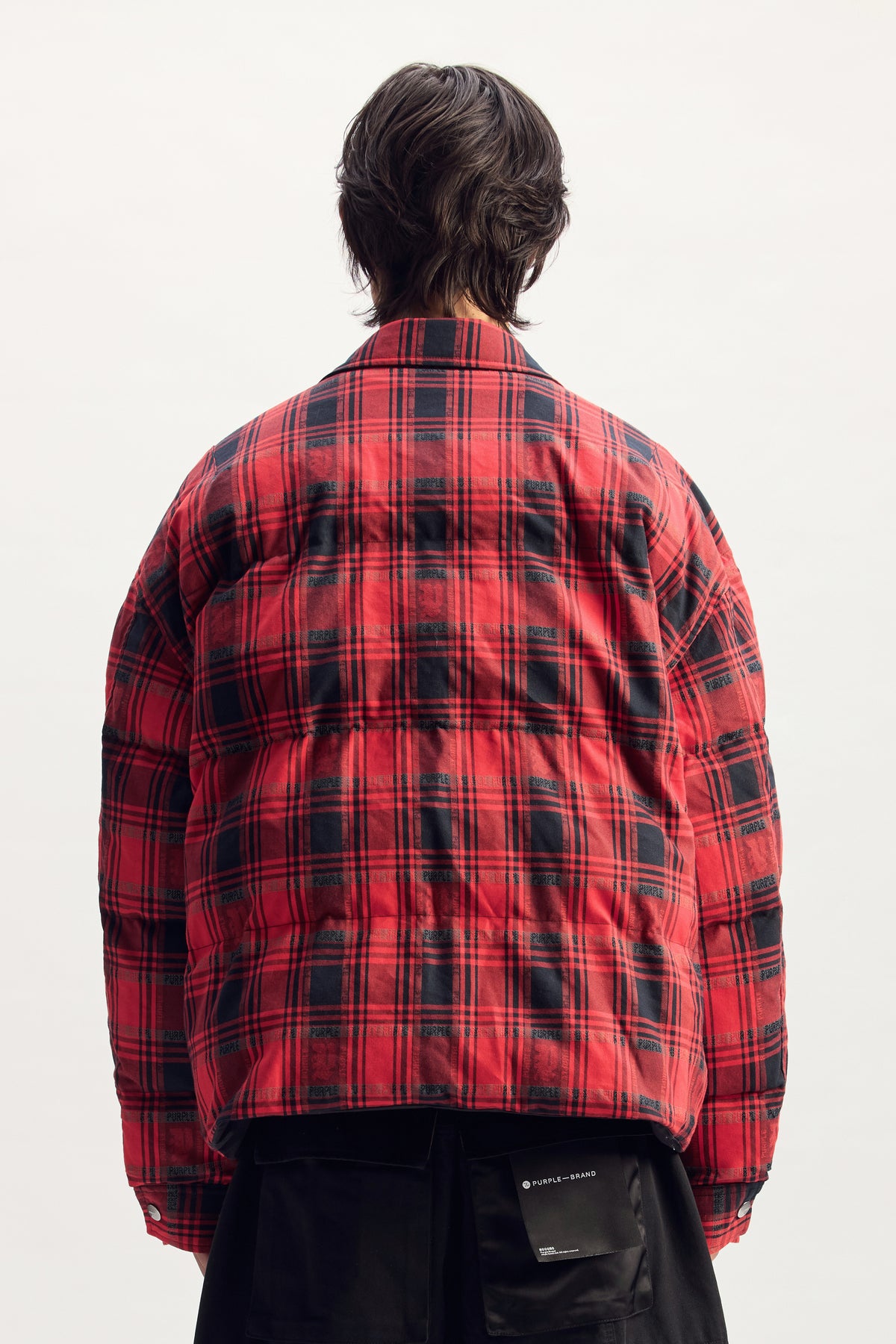 Plaid Script Reversible Jacket