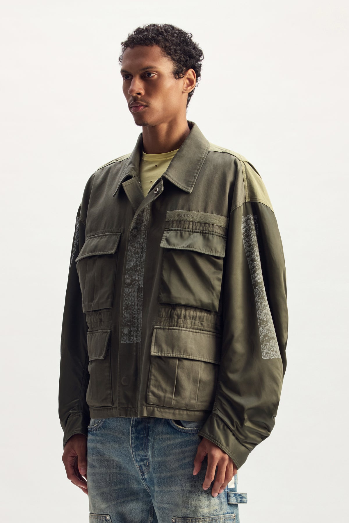 Reflective Wordmark Field Jacket
