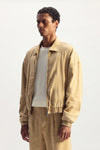 Linen Blend Blouson Jacket