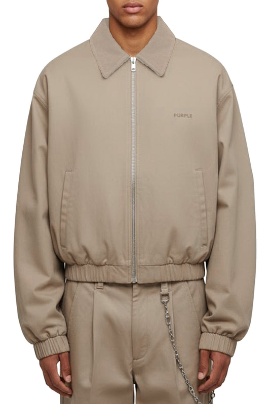 Linen Blend Blouson Jacket