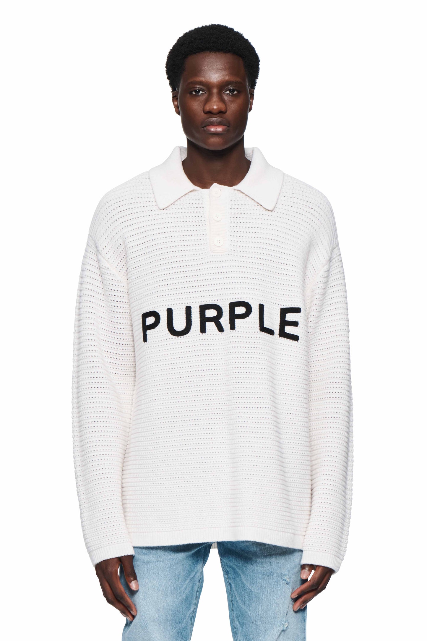 Wordmark Polo Sweater