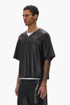 Leather Mesh Tee