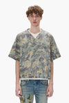 Painted Camo Leather Tee