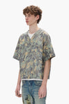 Painted Camo Leather Tee