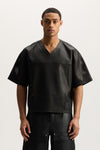 Leather Mesh Tee