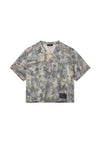 Painted Camo Leather Tee