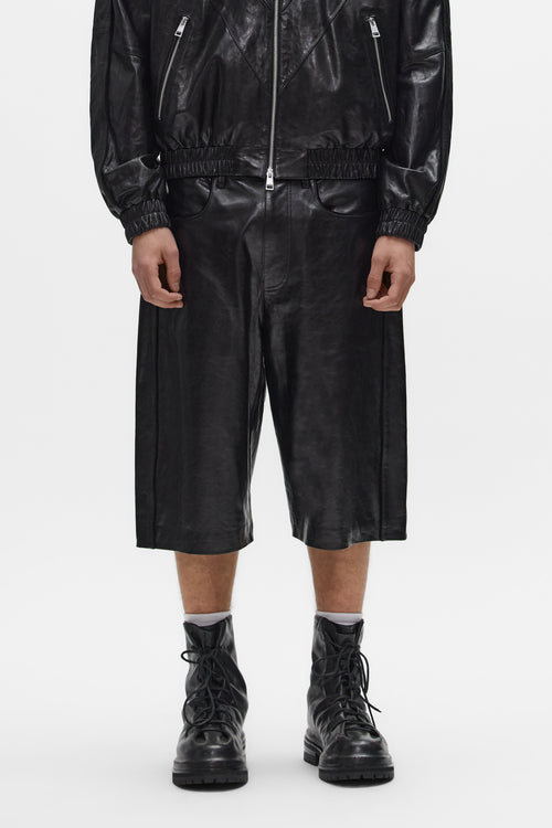 Leather Track Short
