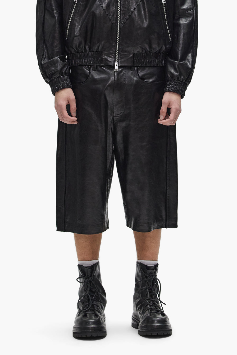 Leather Track Short