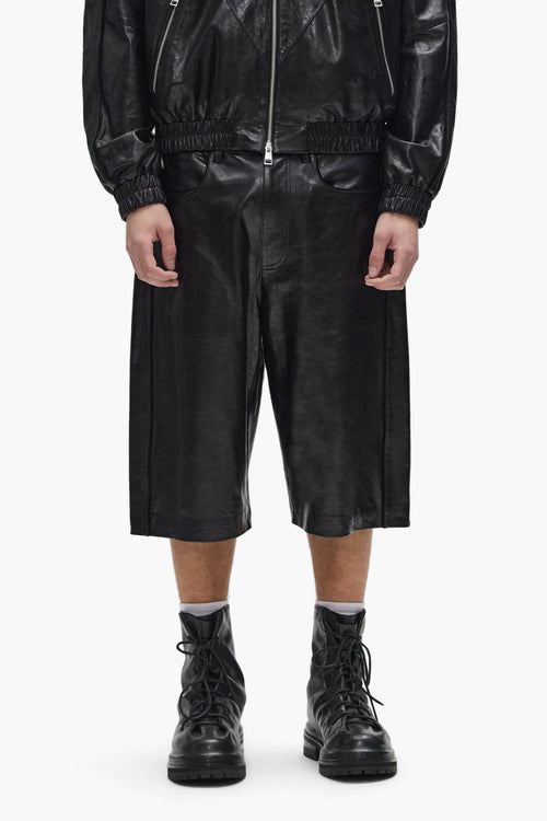 Leather Track Short