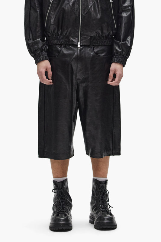 Leather Track Short