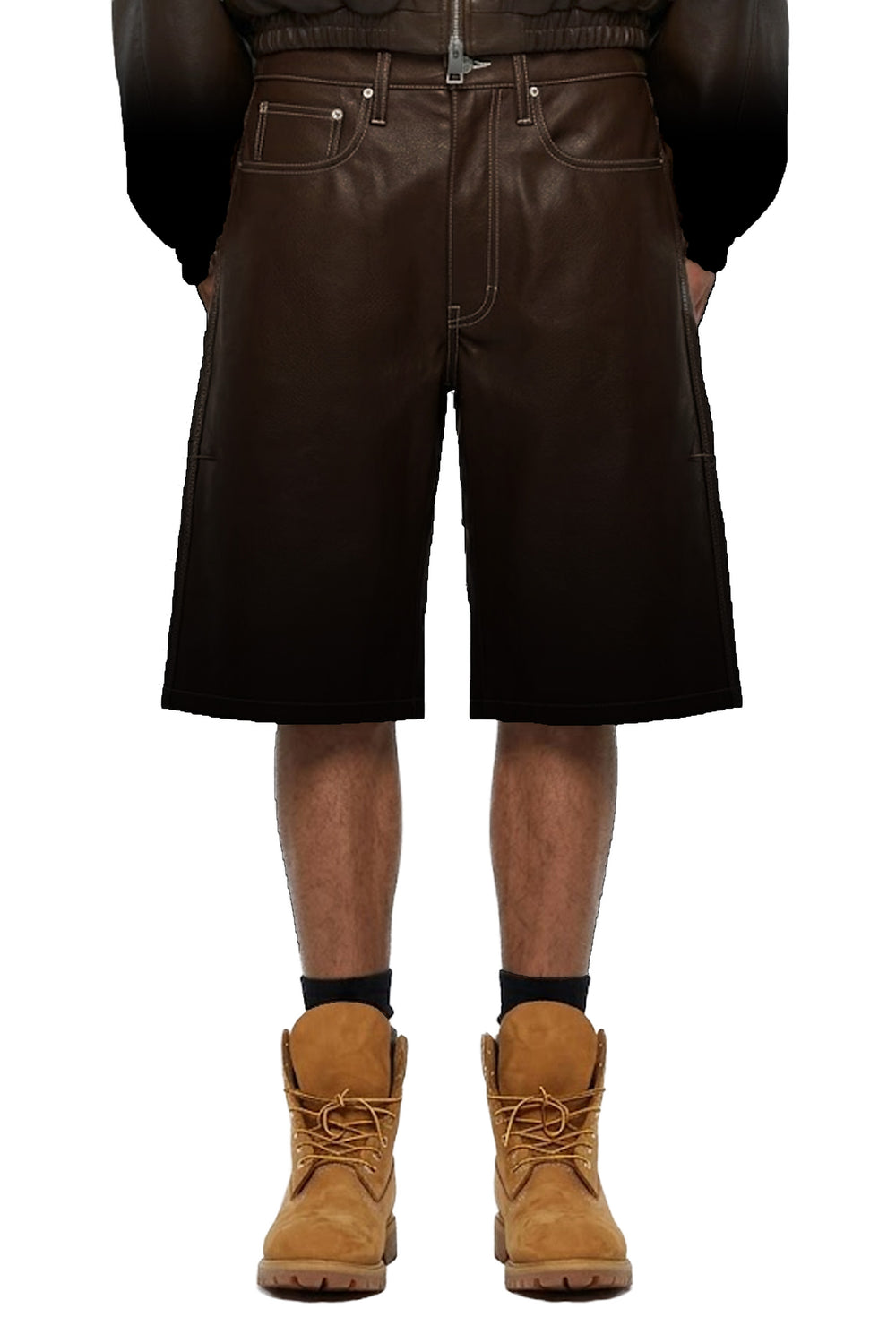 Leather Track Short