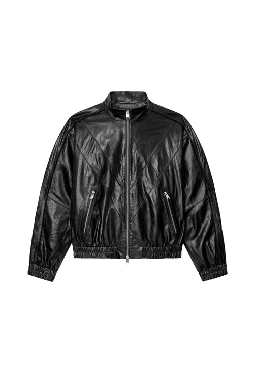 Leather Track Jacket