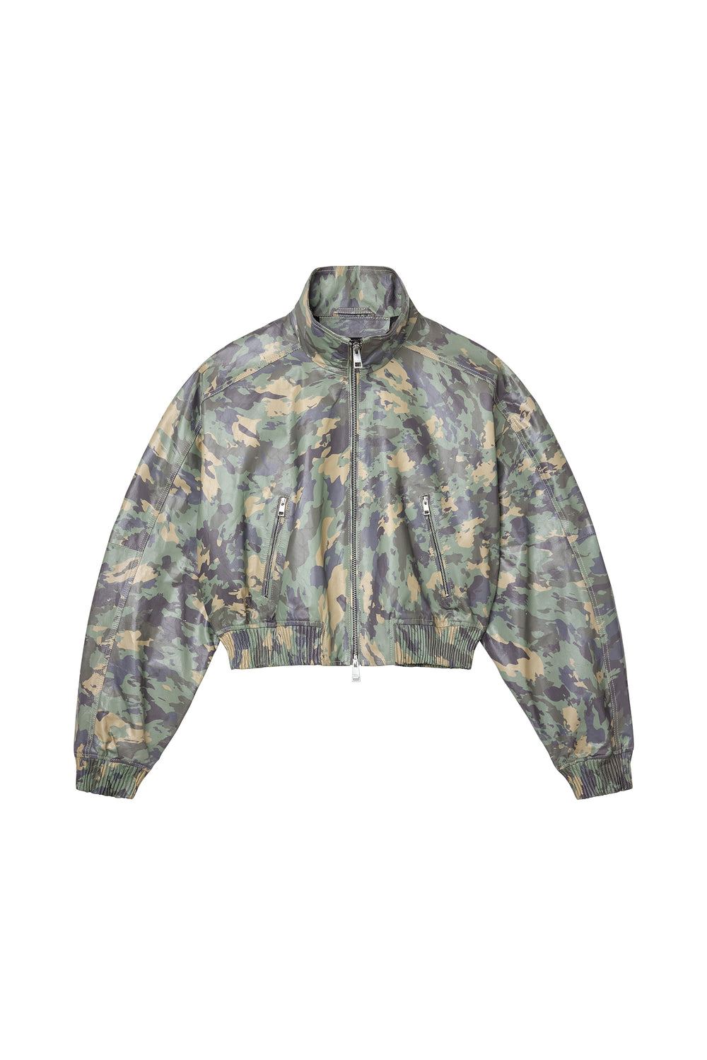 Painted Camo Leather Jacket