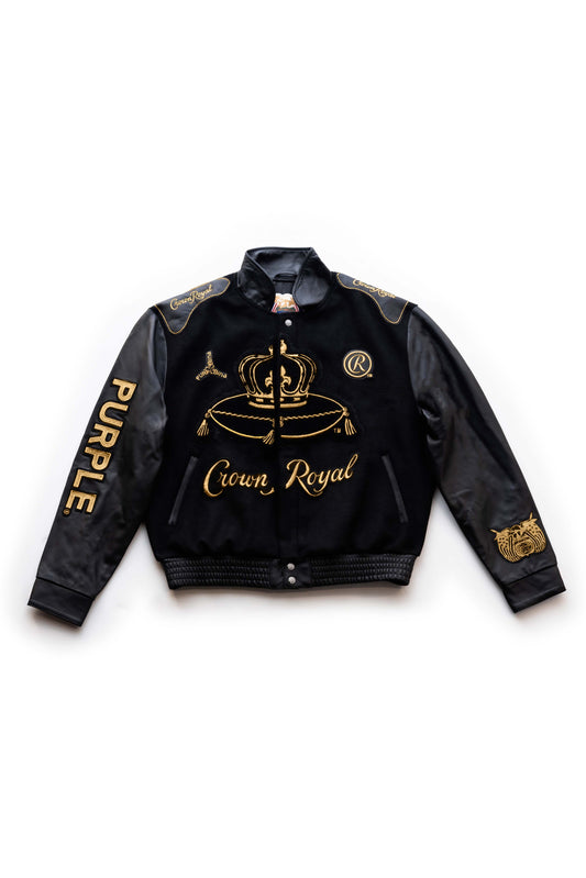 Crown Royal x PURPLE BRAND Jeff Hamilton Varsity Jacket