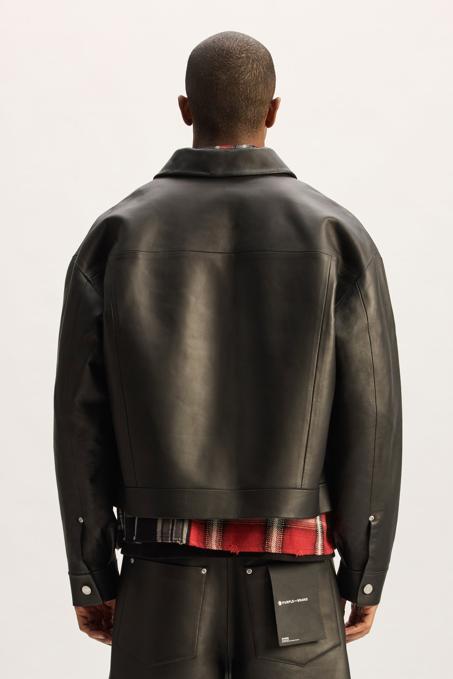 Leather Bonded Trucker Jacket
