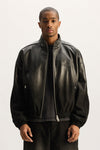 Leather Track Jacket
