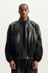 Leather Track Jacket