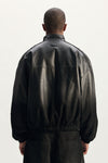 Leather Track Jacket