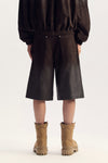 Leather Track Short