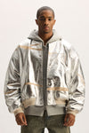 Leather Ovs Bomber Jacket