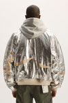 Leather Ovs Bomber Jacket