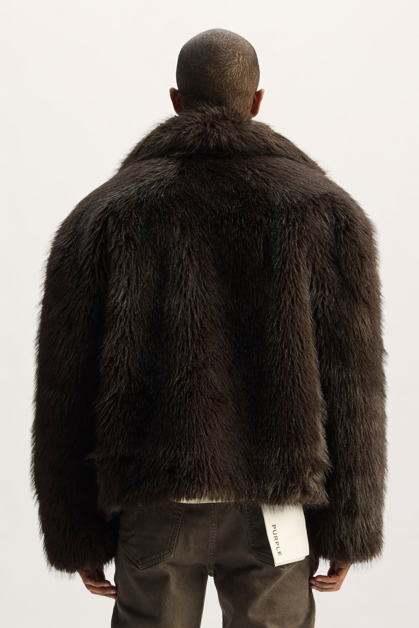 Faux Fur Shawl Jacket