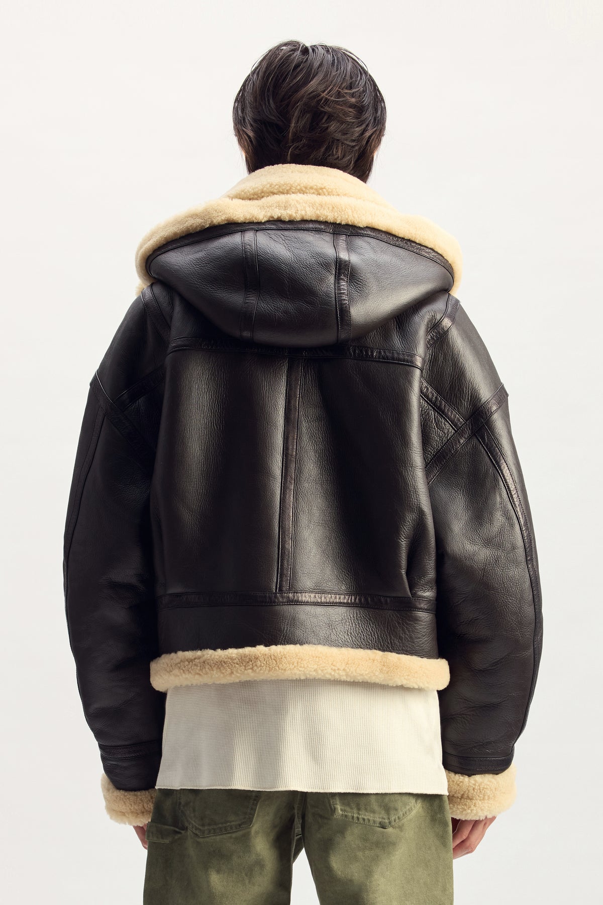 Foil Wordmark Shearling Jacket