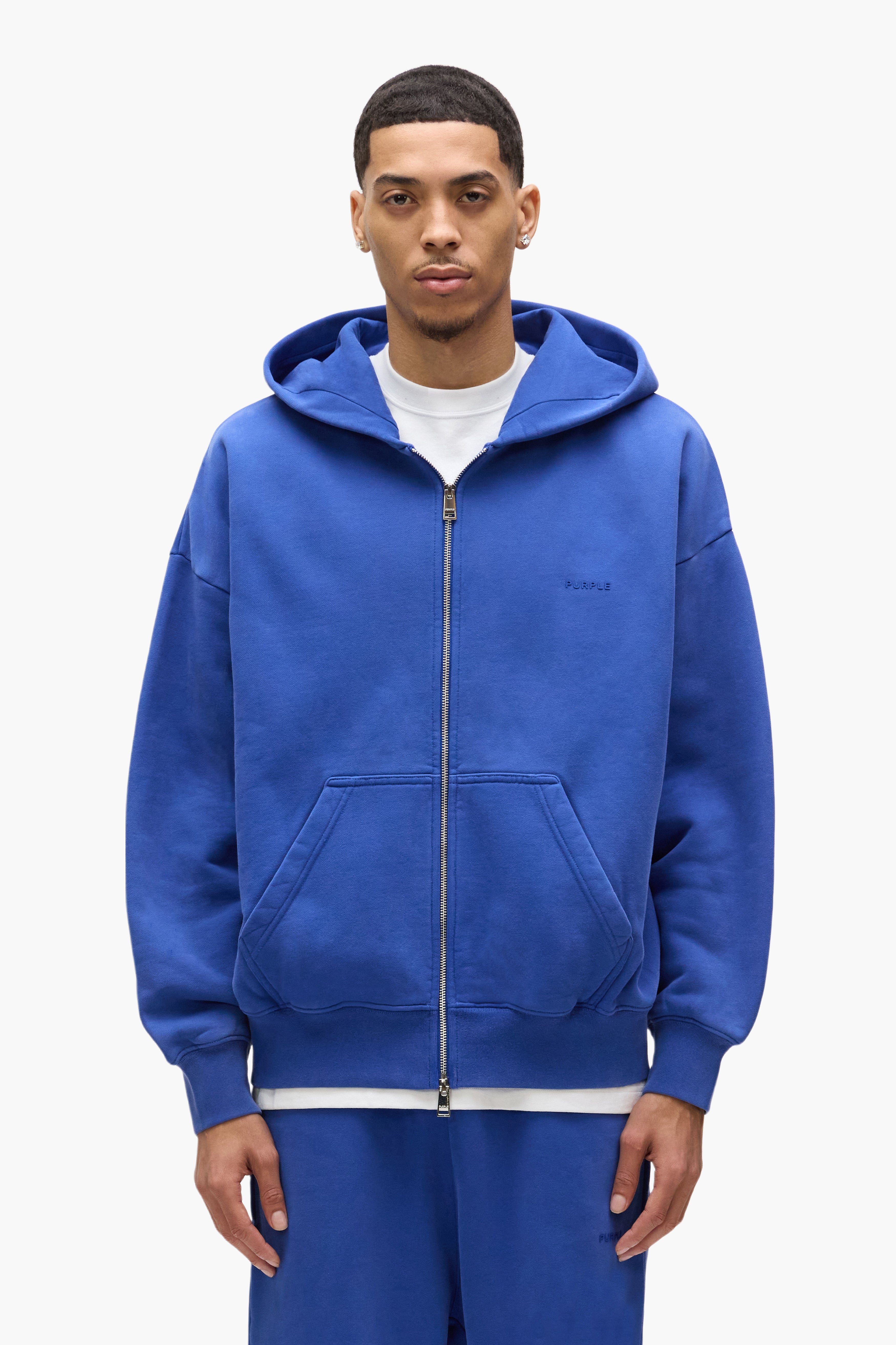 Basic Zip-Up Hoodie – PURPLE BRAND