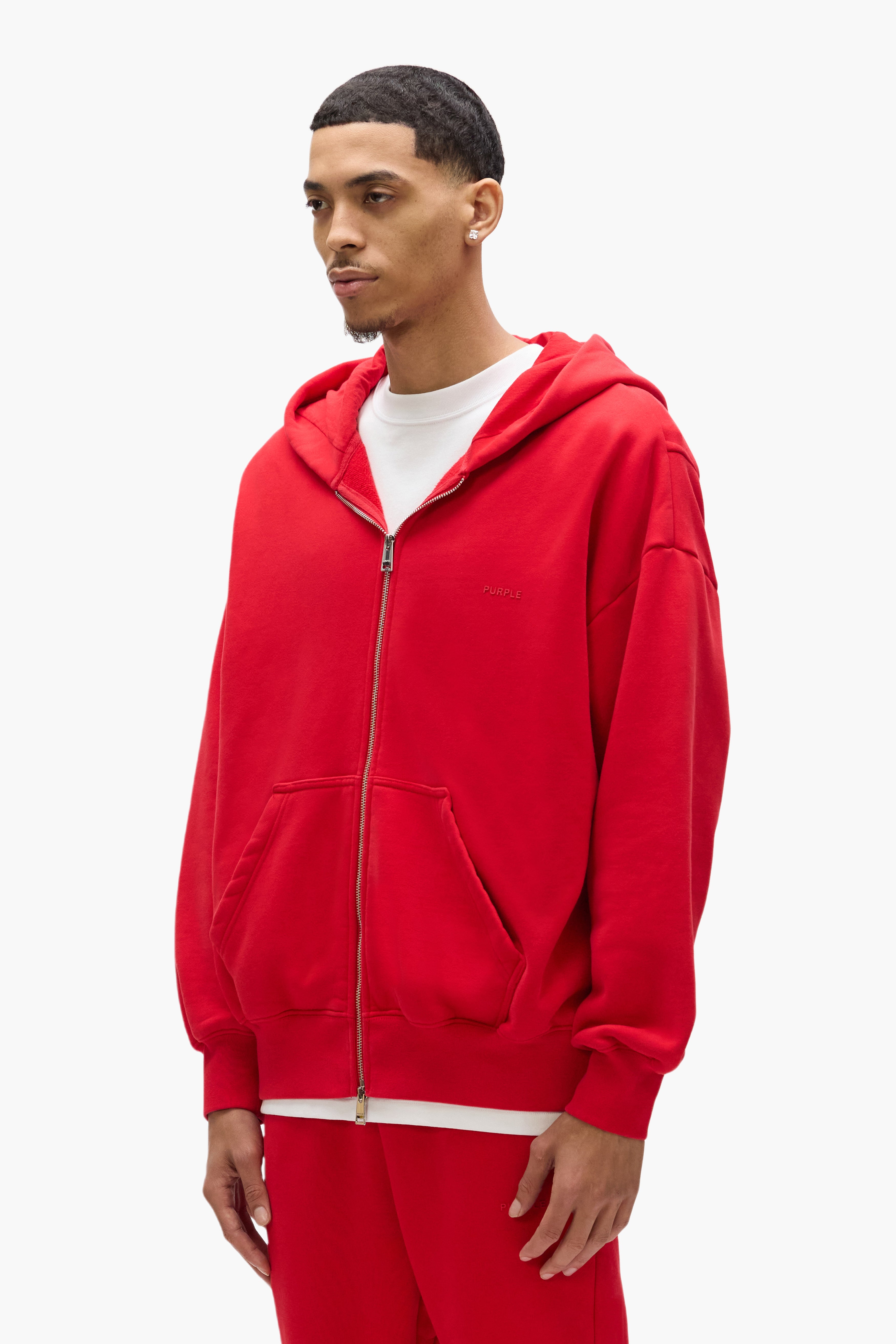 Basic Zip-Up Hoodie – PURPLE BRAND