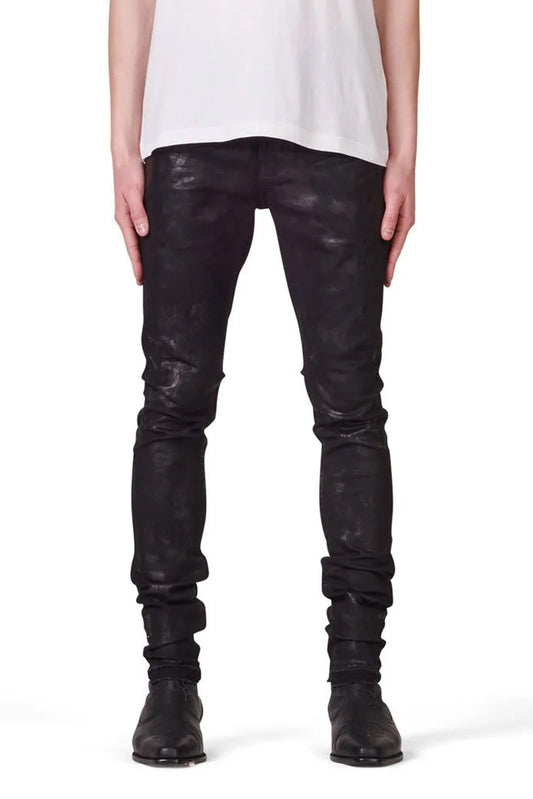 P001 LOW RISE SKINNY JEAN - Blackest Wax