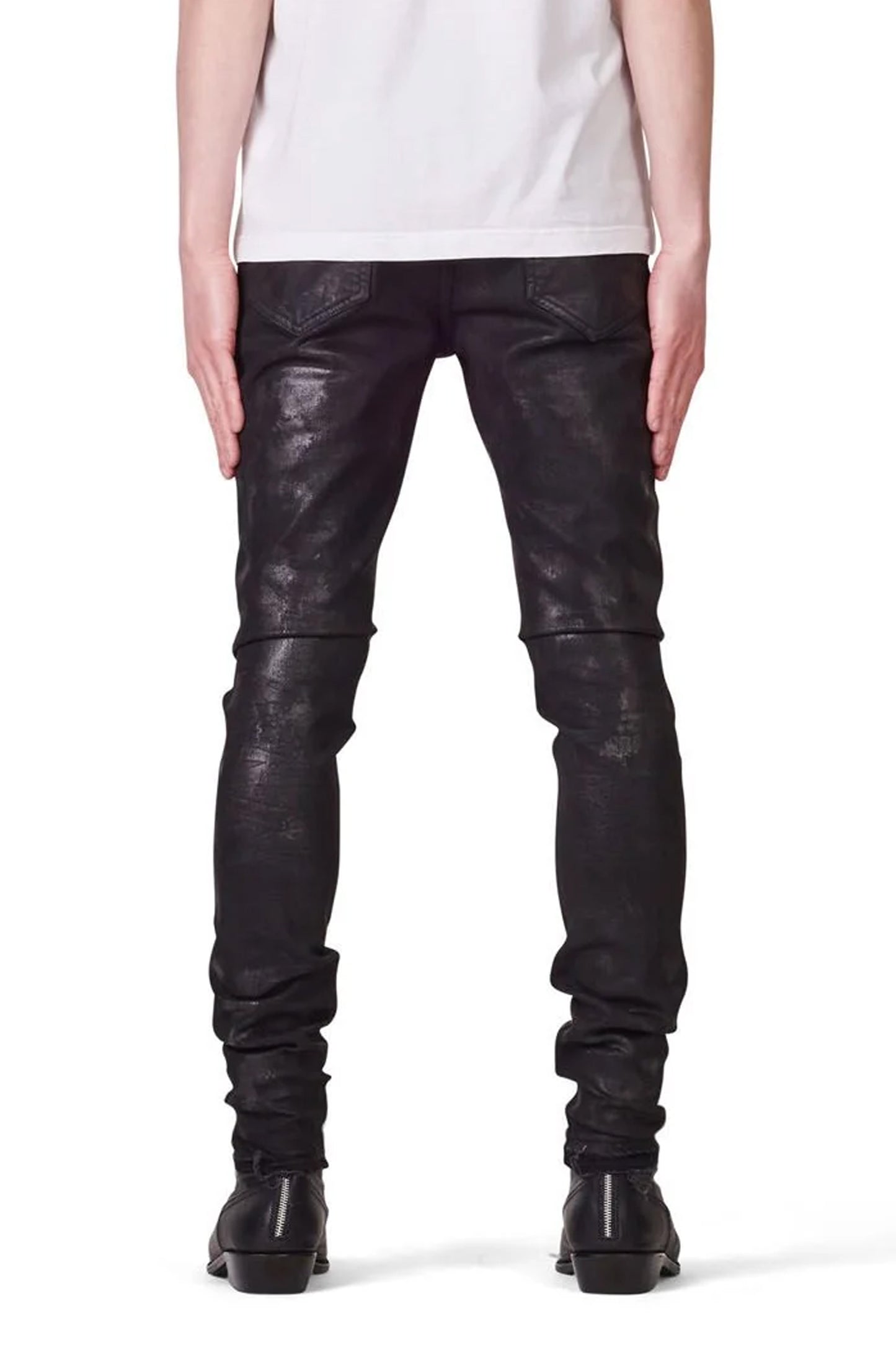 P001 LOW RISE SKINNY JEAN - Blackest Wax