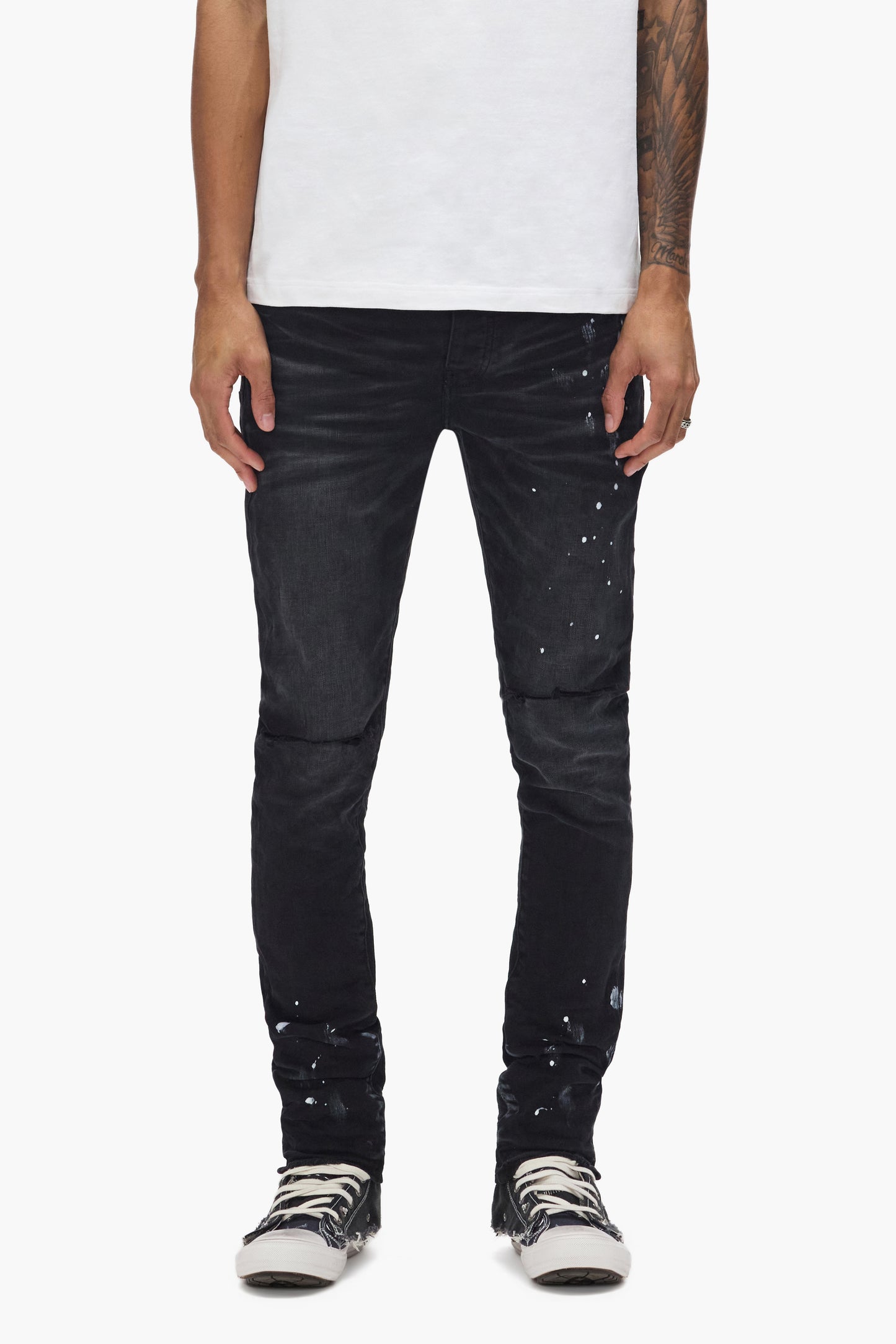 P001 Black Resin Knee Slit