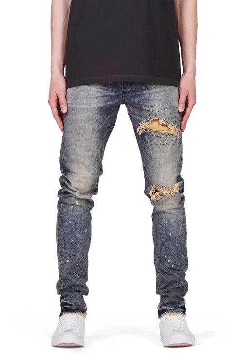 P001 Camo Patched Indigo