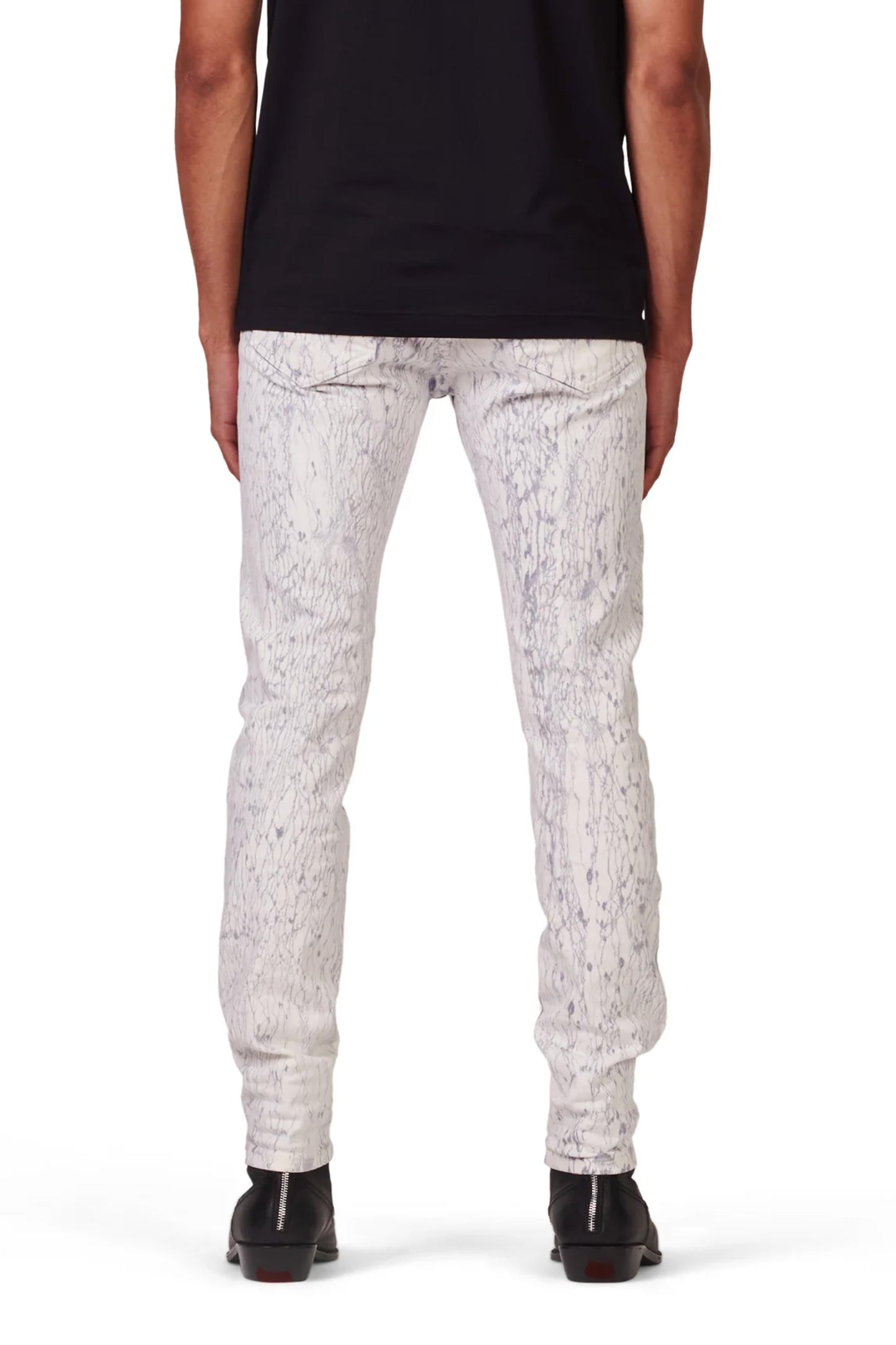 P001 LOW RISE SKINNY JEAN - Hydro Marble