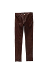 P001 LOW RISE SKINNY PANT - Stretch Leather Vintage Brown