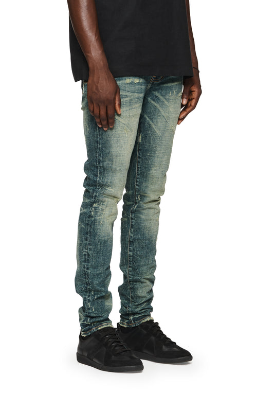 PURPLE BRAND DISTRESSED WHITED OUT BLACK 29 SLIM FIT LOW RISE
