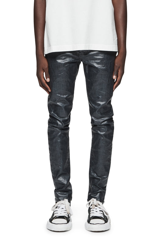 Buy PURPLE BRAND Stained Cobalt Low Rise Slim Jeans 'Light Indigo