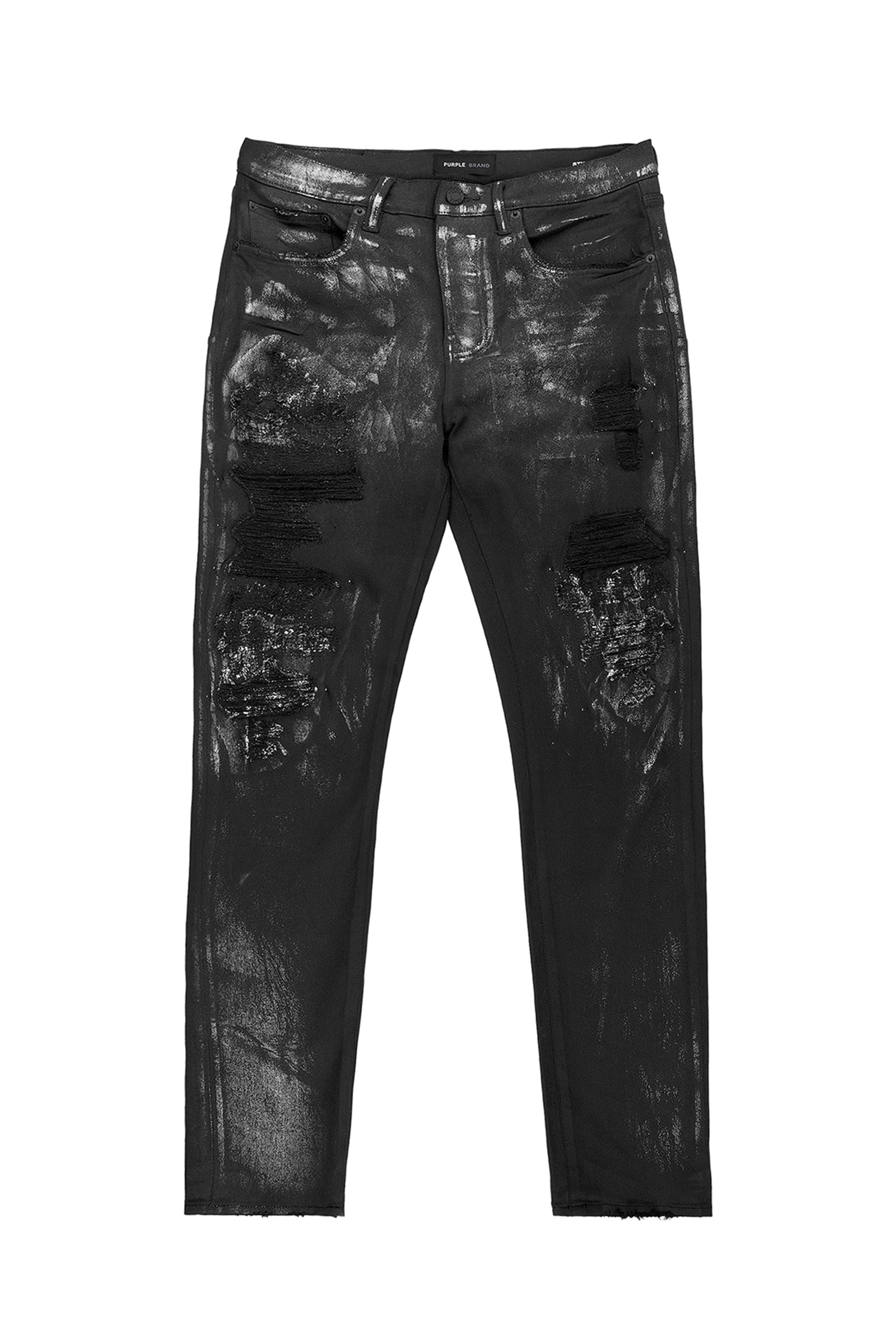 PURPLE BRAND P001 ブラックウォッシュメタリックシルバー P001 - Black Wash Metallic Silver – Feature