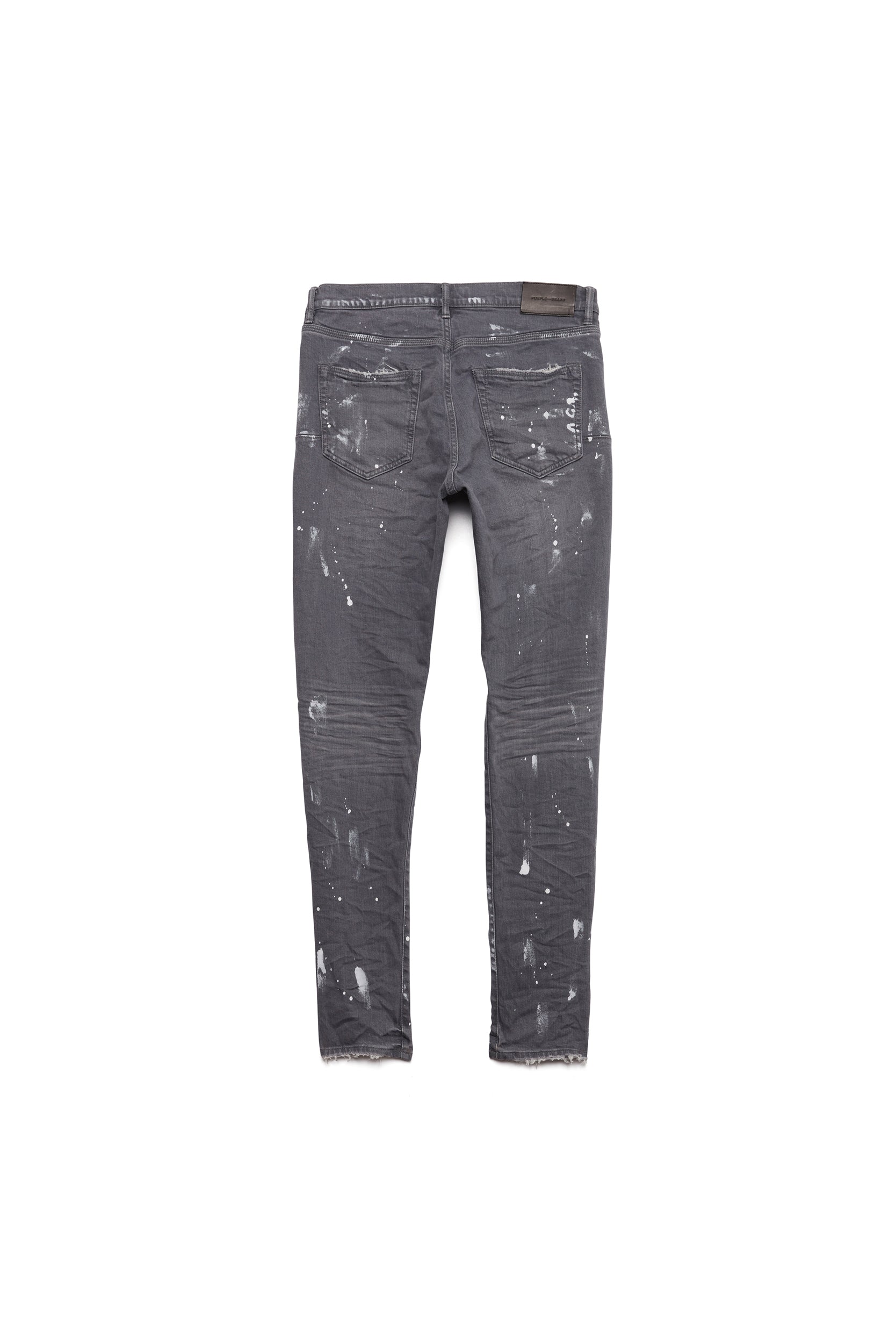 P001 Worn Grey Knee Slit – PURPLE BRAND