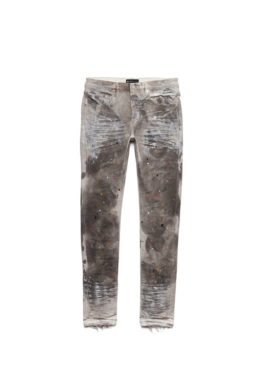 P001 LOW RISE SKINNY JEAN - White Soft Wax Paint