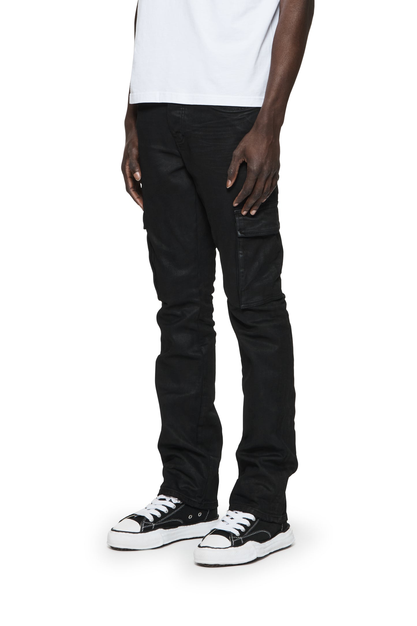 P004 Black Flare Cargos